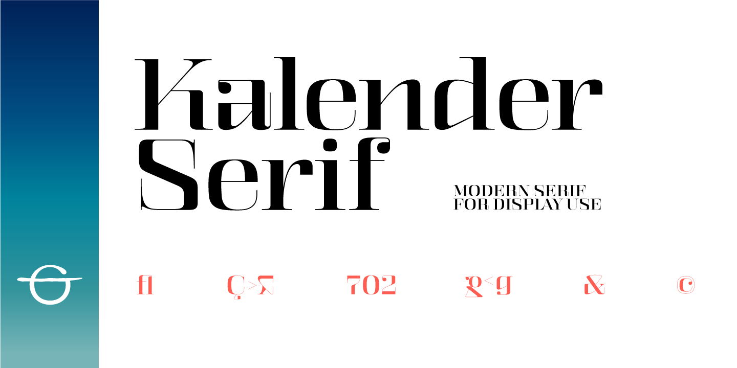 Пример шрифта Kalender Serif